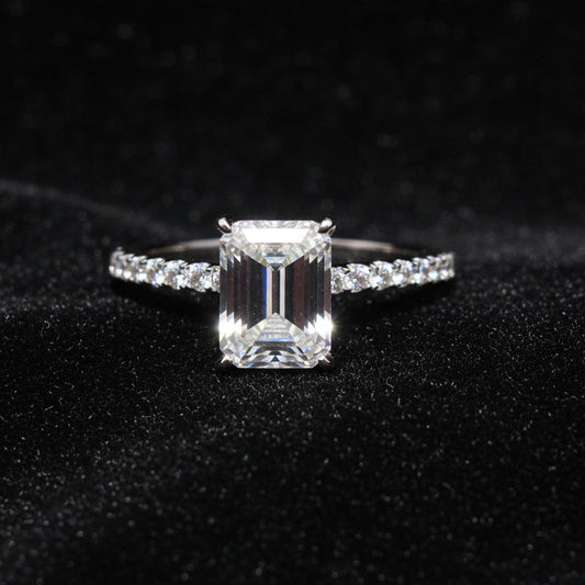 Moissanite 3.00 ctw Emerald Ring